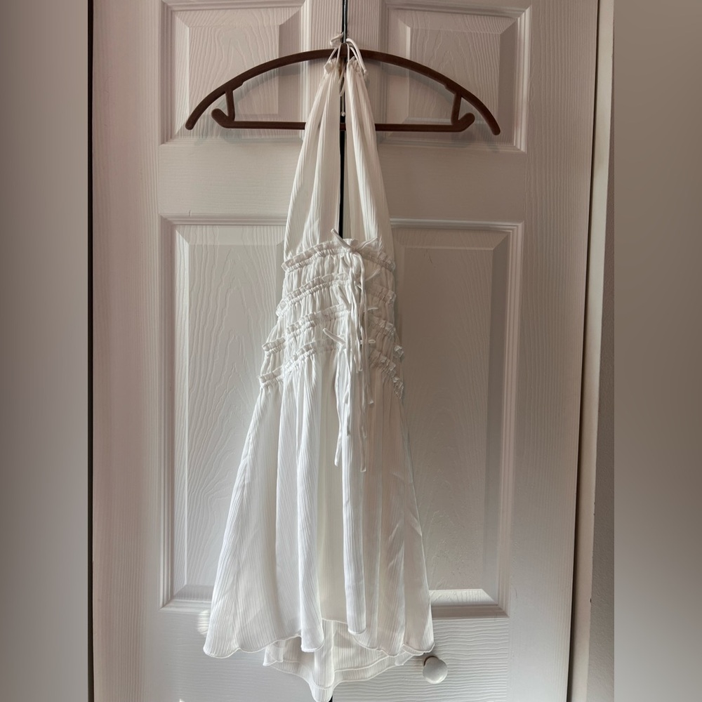MOVE OUT SALE Oh Polly White Halter Dress